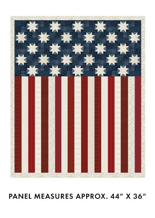 Benartex Fabrics American Valor Panel Navy/Red