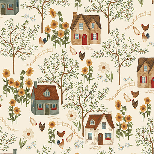 Benartex Fabrics Heirloom Garden Natural