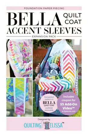 Bella Accent Sleeves Sewing Pattern (FPP Expansion Pack for Bella Quilted Coat)