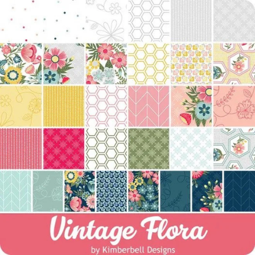 Maywood Studio - Kimberbell Vintage Flora Fat Quarter Bundle