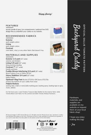 Sallie Tomato Backyard Caddy Pattern