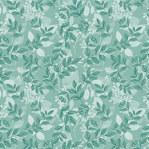 Benartex Fabrics Montgomery Mountain Foliage Teal
