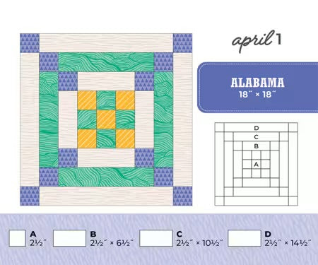 Quilters New Perpetual Block-a-Day Calendar