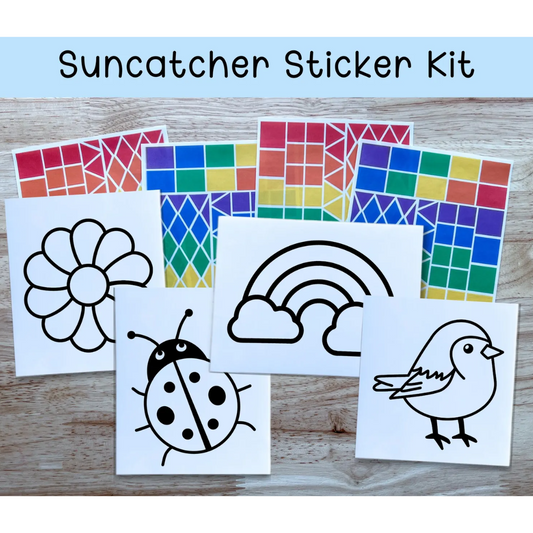 Spring Suncatcher Sticker Craft Kit For Kids (4 Piece)