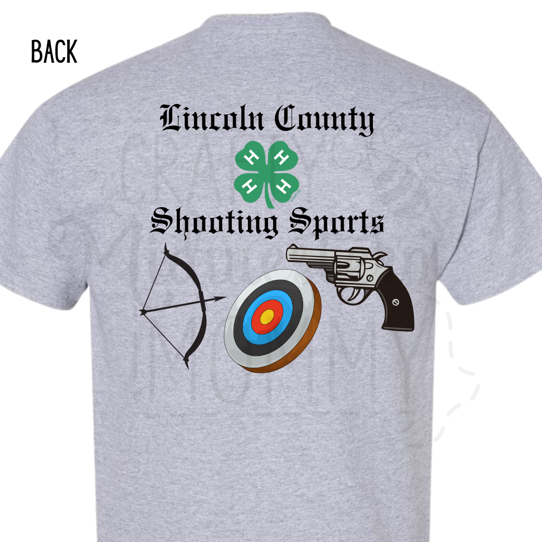 Lincoln County 4H Shooting Sports Shirt 2025 - Sport Grey