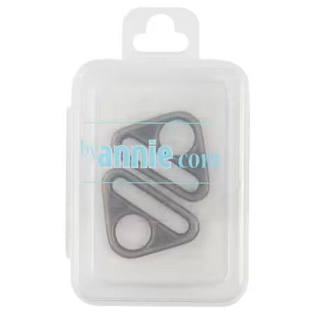 Triangle Ring Flat 1in Antique Brass Set of Two