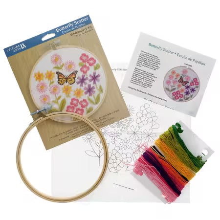 Butterfly Scatter Embroidery Kit