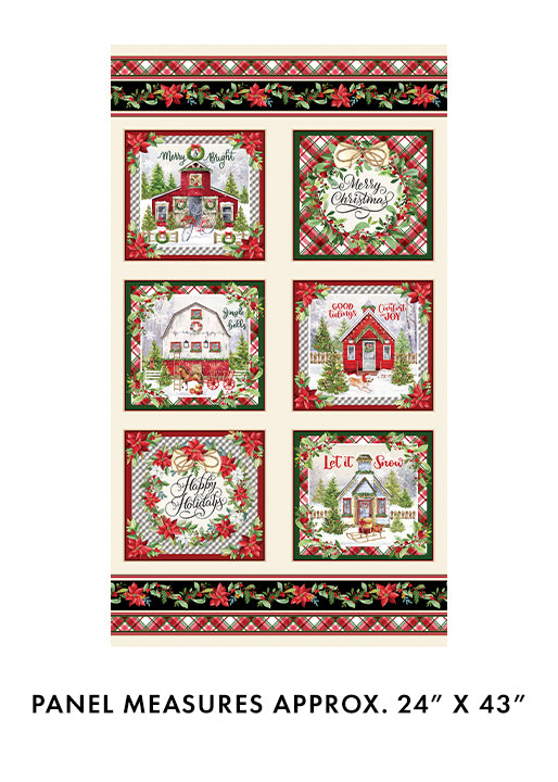 Benartex Fabrics Heartland Holiday Panel Multi
