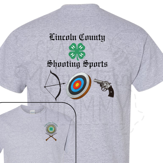 Lincoln County 4H Shooting Sports Shirt 2025 - Sport Grey