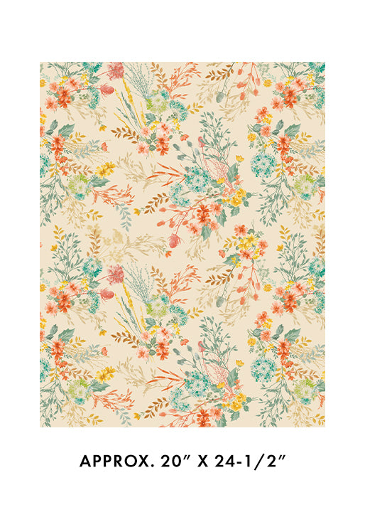 Benartex Fabrics Montgomery Floral Cream/Multi