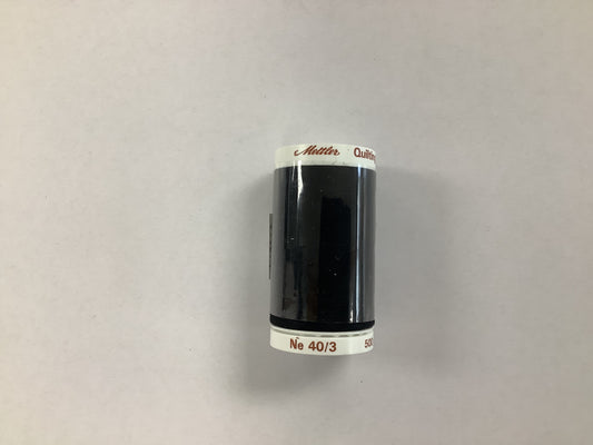 Mettler Cotton Quilting Thread 40 wt 500yd - Black