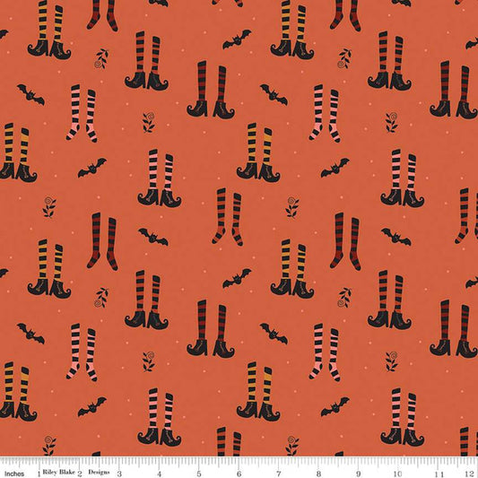 Riley Blake Little Witch Witches Socks Pumpkin