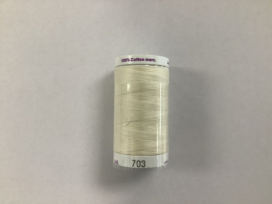 Mettler Silk Finish Thread 50 wt 547yd - Cream (703)