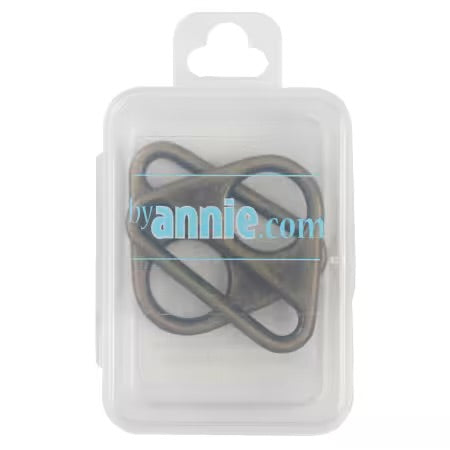 Triangle Ring Flat 1-1/2in Antique Brass Set of Two