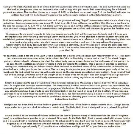 Bella Quilt Coat Pattern