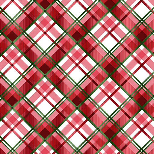 Benartex Fabrics Heartland Holiday Plaid Red