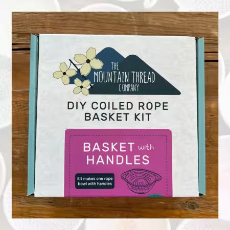Coiled Rope Basket Kit Basket with Handles