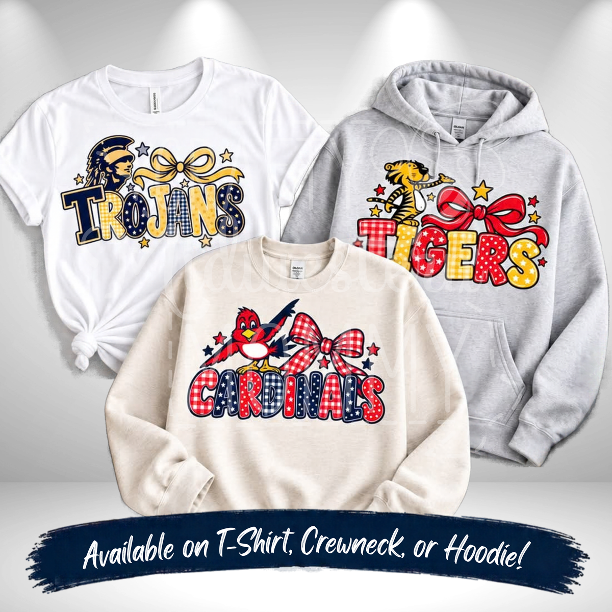 School Mascot with Bow Doodle Shirt