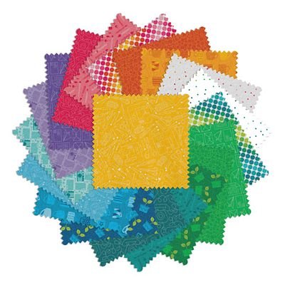 Benartex Happy Notes- 5x5 Charm Pack