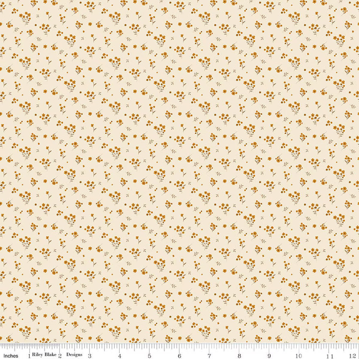 Riley Blake Acorn & Amber Cosmos Cream
