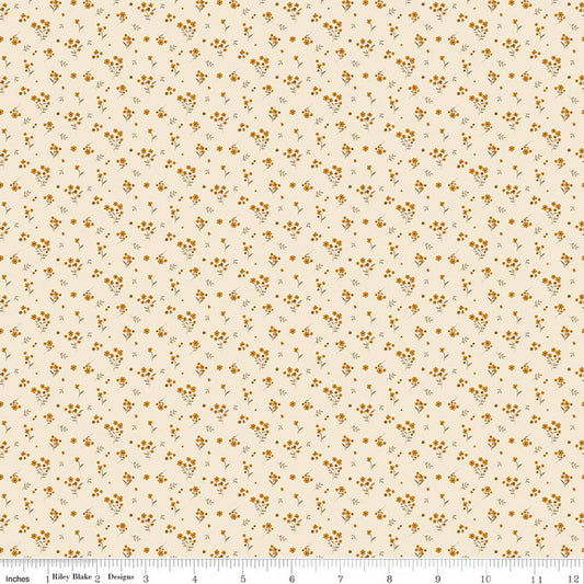 Riley Blake Acorn & Amber Cosmos Cream