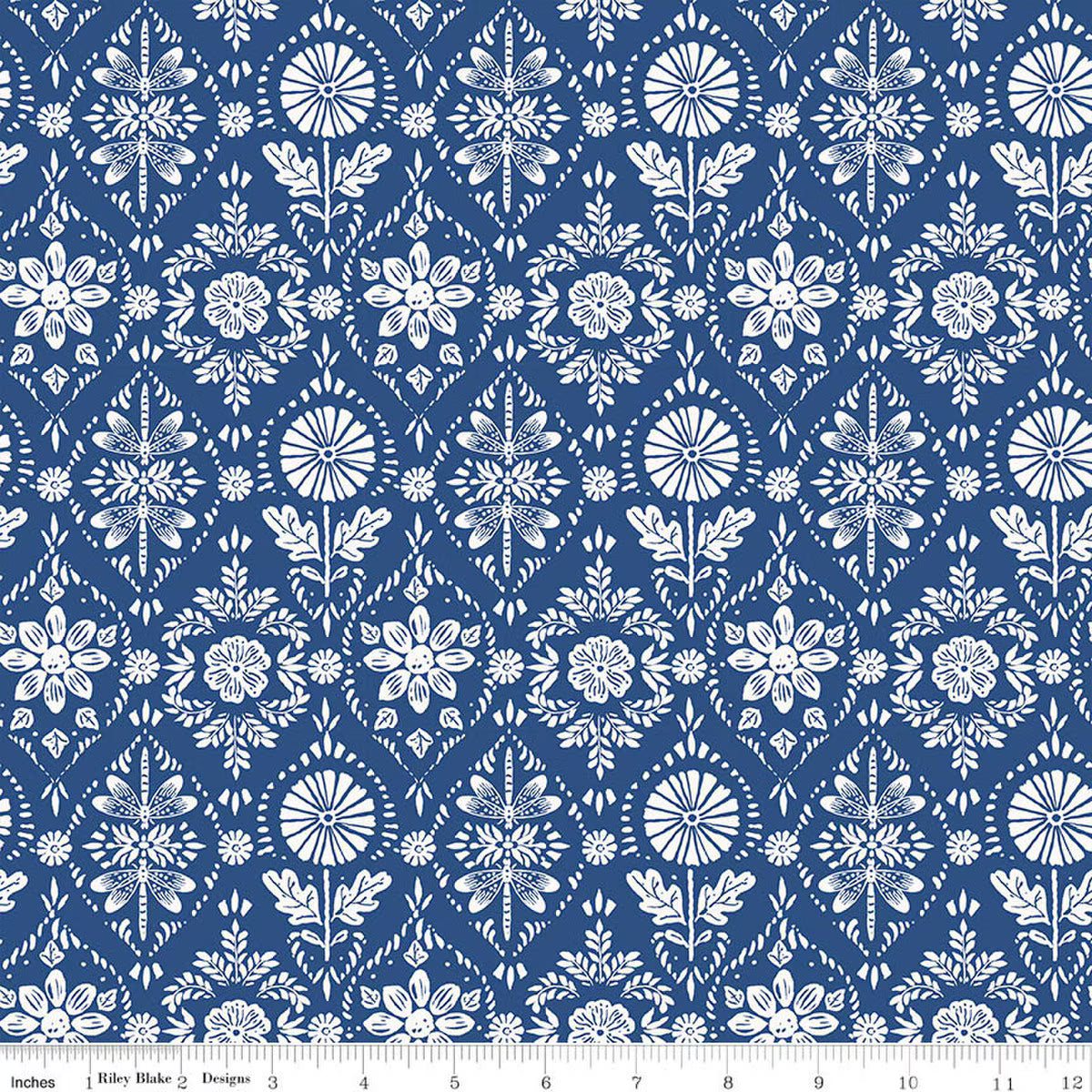 Riley Blake Morning Light Thistle Navy