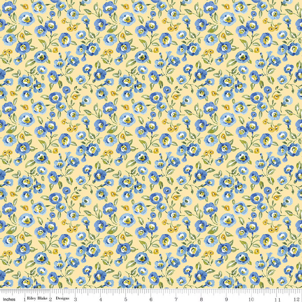 Riley Blake Morning Light Floral Yellow