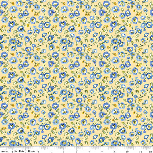 Riley Blake Morning Light Floral Yellow