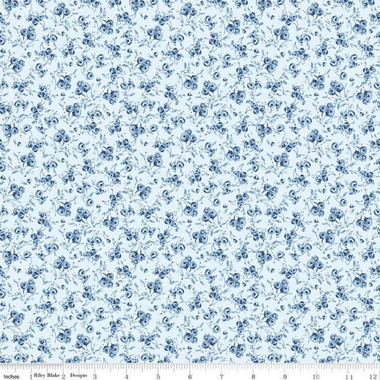 Riley Blake Morning Light Ditsy Blue