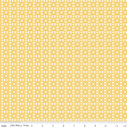 Riley Blake Morning Light Tiles Yellow