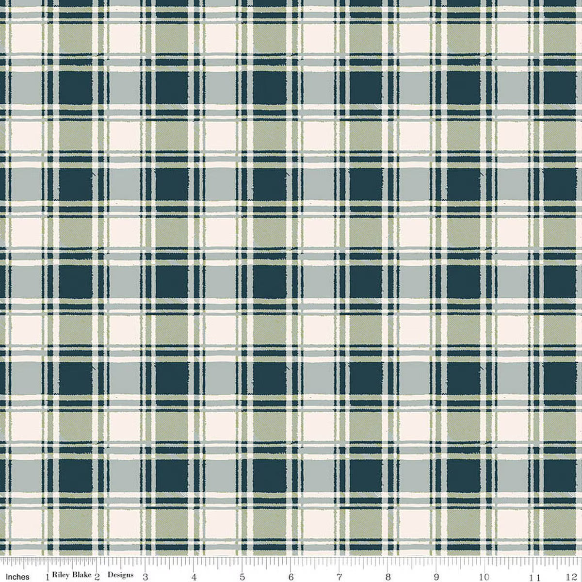 Riley Blake The Forest Floor Cabin Plaid Midnight