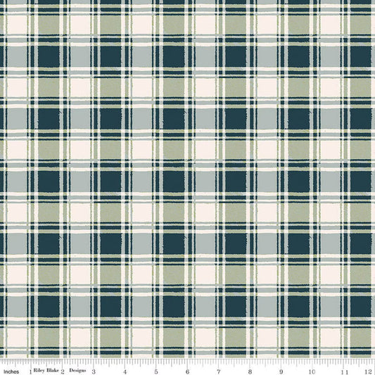 Riley Blake The Forest Floor Cabin Plaid Midnight