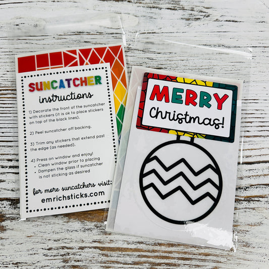 Ornament Suncatcher Sticker Craft Kit For Kids