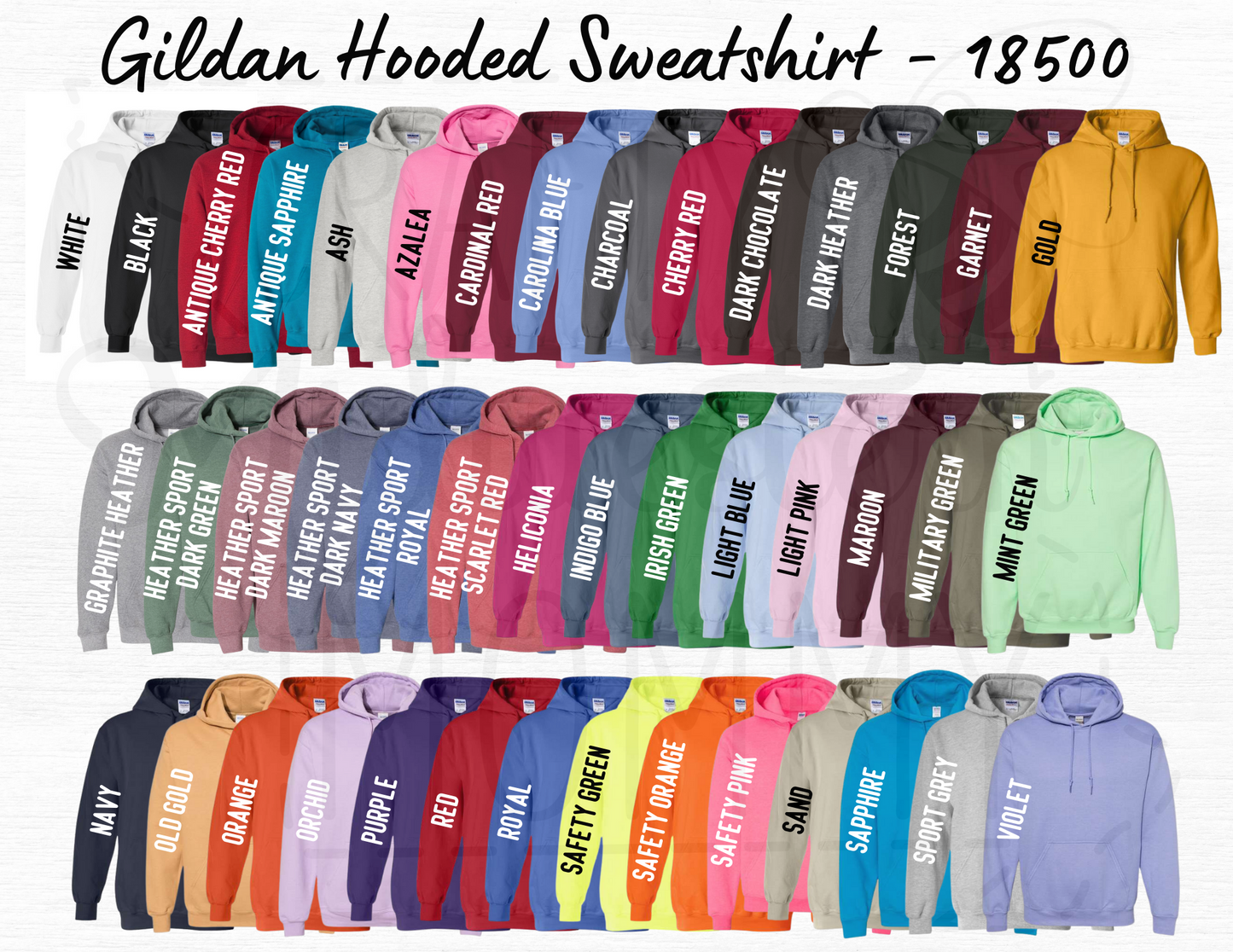 Custom Name Outline Adult Embroidered Sweatshirt