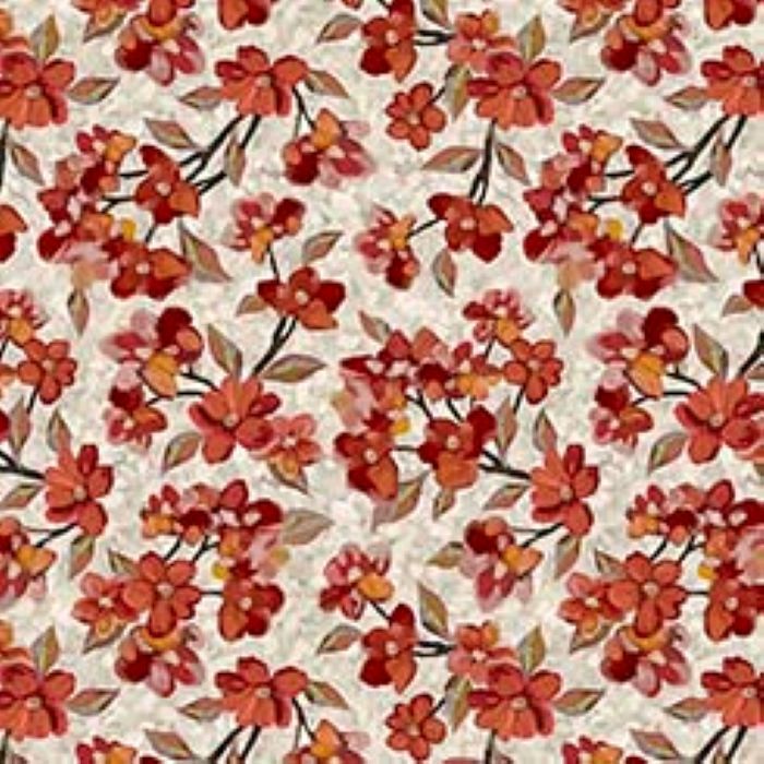 QT Fabrics Joyful Garden Flowering Branch Gray
