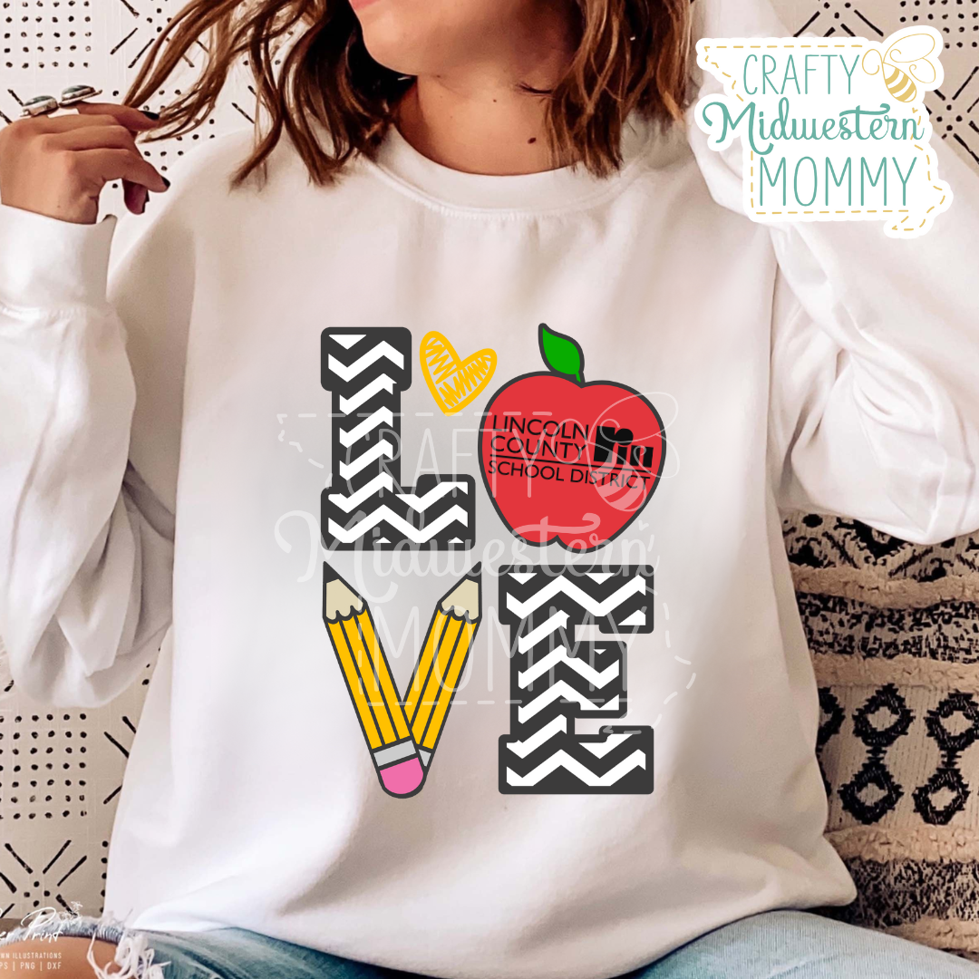 LOVE Lincoln County R3 District Adult Graphic Tee