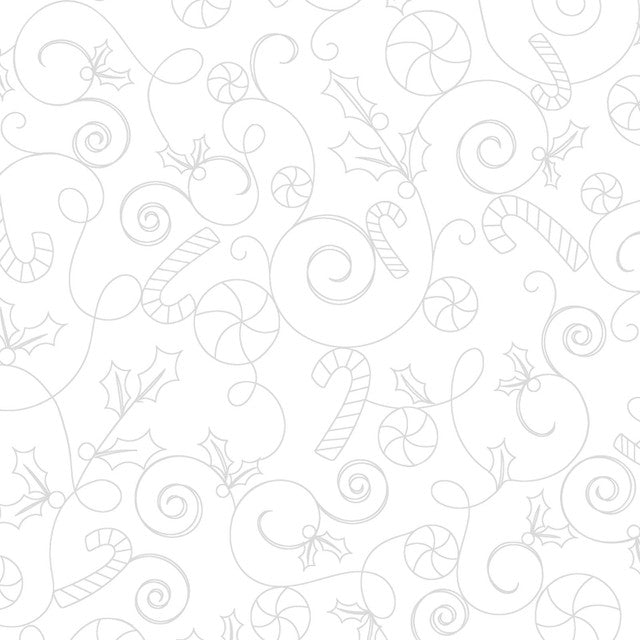 Maywood Studio Cup of Cheer Candy Scroll White MAS10209-K