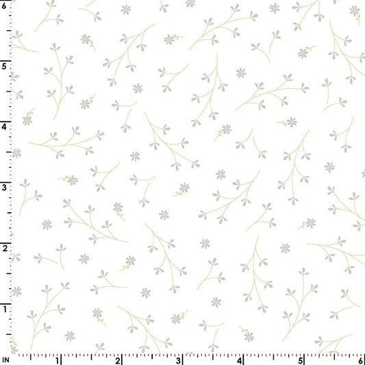Maywood Studio Pretty Petals White/Gray