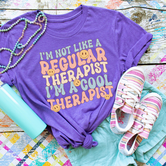 I'm A Cool Therapist Adult Graphic Tee