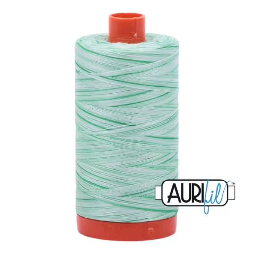 Aurifil Mako Cotton Thread 50wt/1422yd Mint Julep (Variegated) #4661