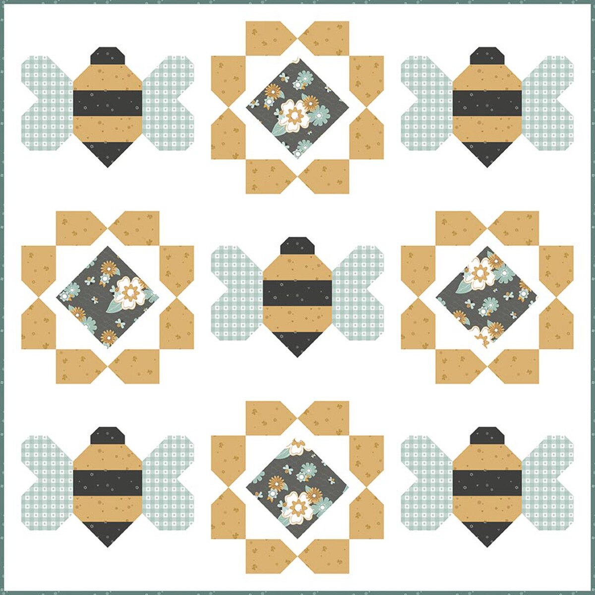 Riley Blake Primrose Cottage Quilts Buzzworthy Quilt Pattern