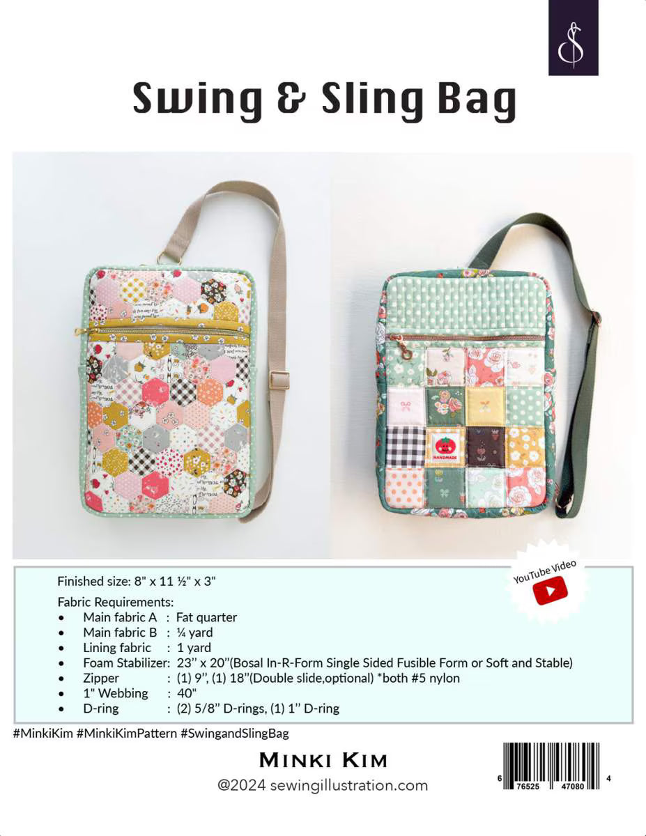 Riley Blake Minki Kim Swing & Sling Bag Pattern