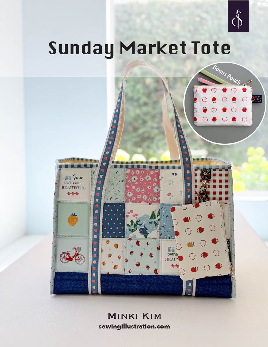 Riley Blake Minki Kim Sunday Market Tote Pattern