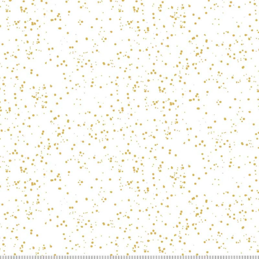 P&B Textiles Metallic Dot White/Gold