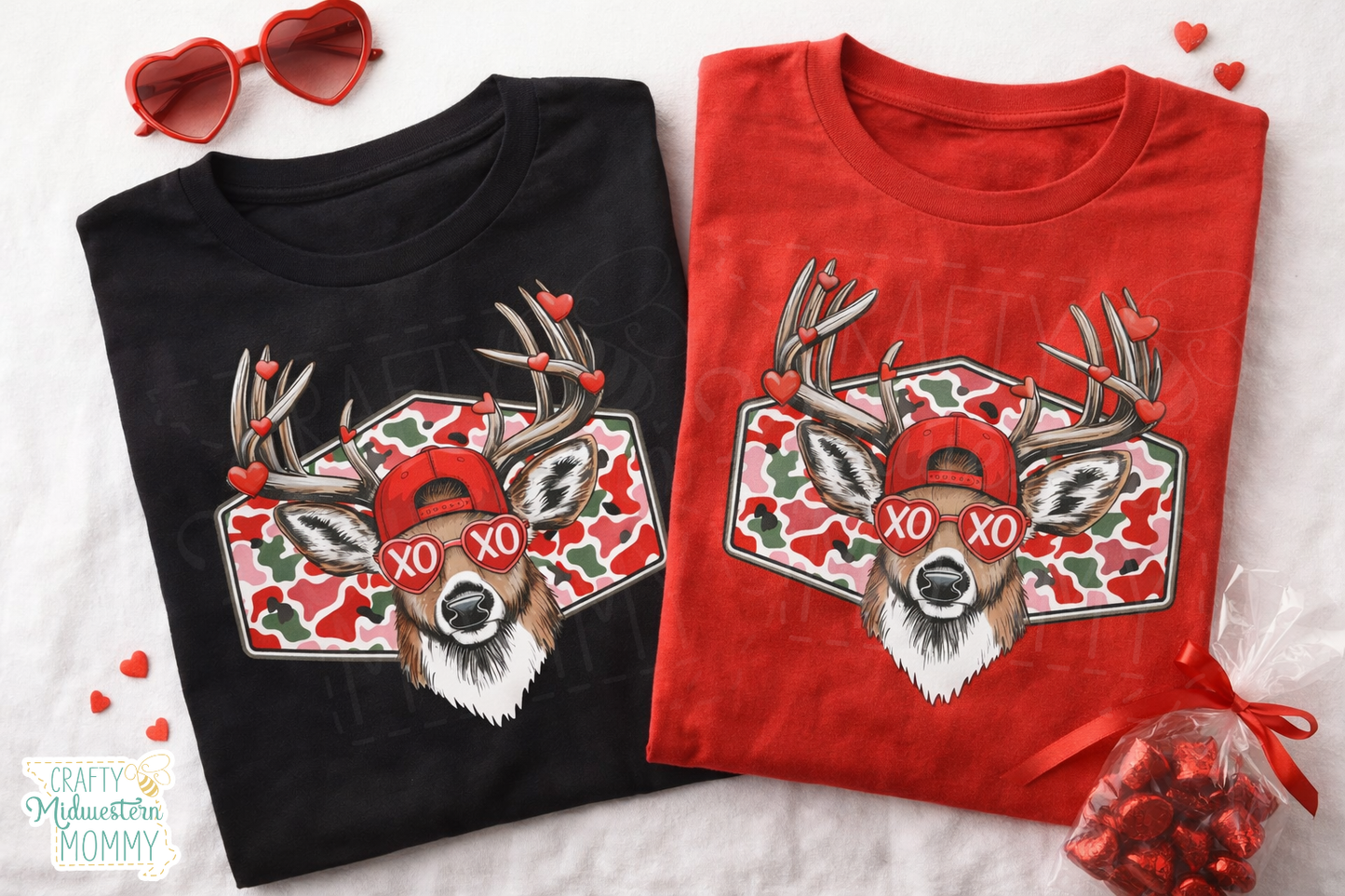 Valentine Buck Graphic Tee