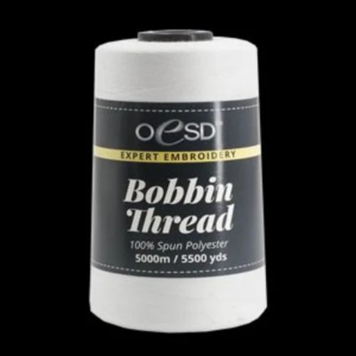 OESD Bobbin Thread 5000m - White