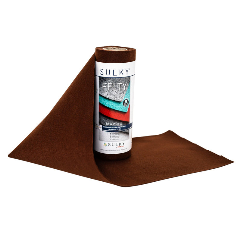 Sulky Felty Embroidery Felt - Dark Brown