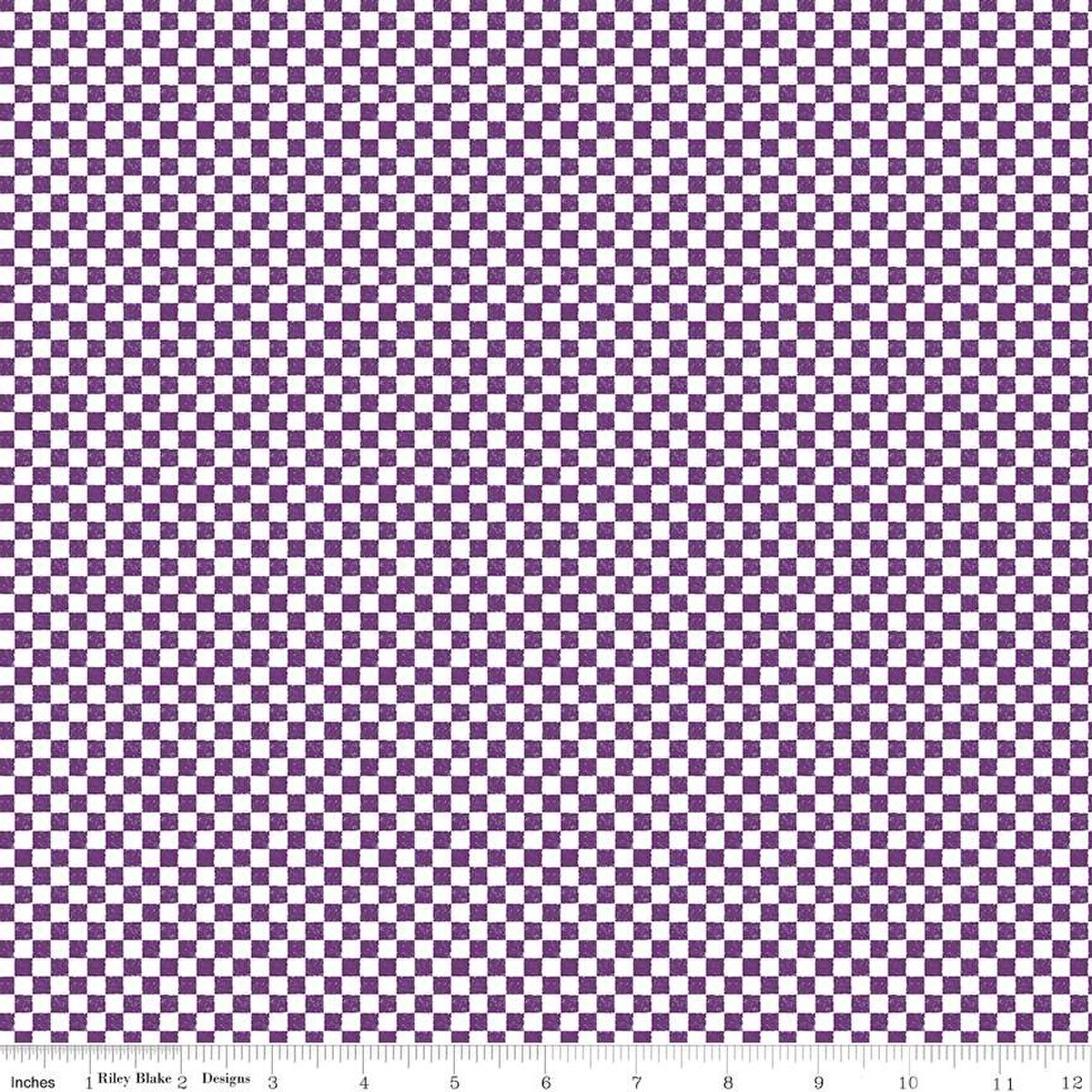Riley Blake Check Please! 1/4" Check Eggplant