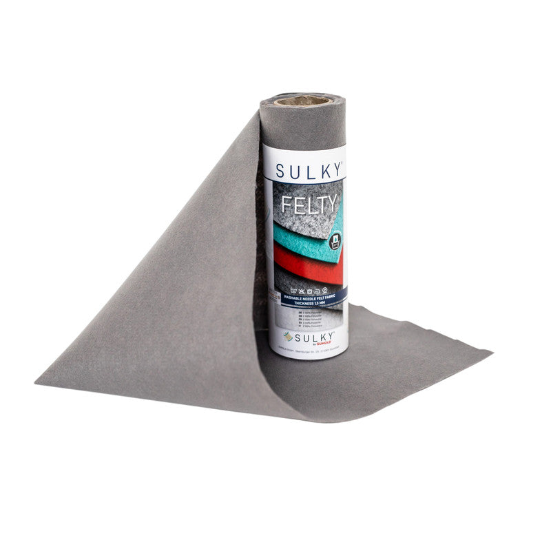 Sulky Felty Embroidery Felt - Grey