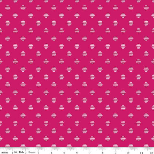 Riley Blake Eden Hexagon Magenta